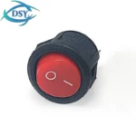 10PCS 15mm 2Pin 2 Block Push Button Switch SPST 3A 250V KCD1-105 KCD1 Snap-in On Off Round Rocker Switch Black Red White - Image 8