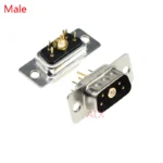 1PCS 5W1 30A 5 PIN Gold plated FEMALE high current CONNECTOR D-SUB adapter Plug-in type 5pin plug socket high power - Image 3