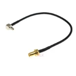 2pcs 20cm Sma Female Jack To Ts9 Right Angle Male Plug Connector Coaxial Cable Rf Antenna Adapter Rg174  Wire - Image 4