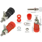 10PCS Binding Posts Terminals JS-910B 4mm Banana Plug Socket 2 Colors: Red,Black 4mm Terminal Connector For Amplifier Arduino - Image 21