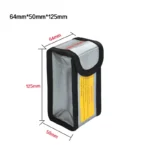 High Quality Fireproof & Waterproof Explosion-proof RC LiPo Battery Safety Bag Safe Guard Charge Sack 90*64*50MM - Image 19