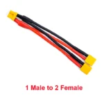 XT30 XT-30 Female / Male Parallel cable wire Y lead 18AWG 10CM Battery Charger Cable For Rc Drone Car Battery - Image 7