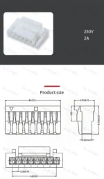 5/10Pcs Micro JST GH1.25 Double Header 2/3/4/5/6 Pin Male Plug Connector With Wire Cable 150mm 28AWG 1.25MM 2P/3P/4P/5P GH1.25 - Image 12