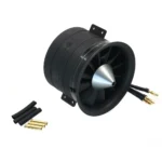 QX-MOTOR 80mm EDF with QF3748 3748 Metal Brushless Motor 1000KV CW CCW 12 blades Ducted Fan fit 80A ESC for Jet  RC Airplane - Image 4