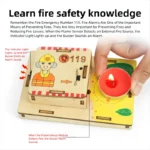 DIY Fire Alarm Circuit Kit Puzzle Handmade Science Technology Educational Kit Puzzle STEM Toy Gift for Children - Image 2