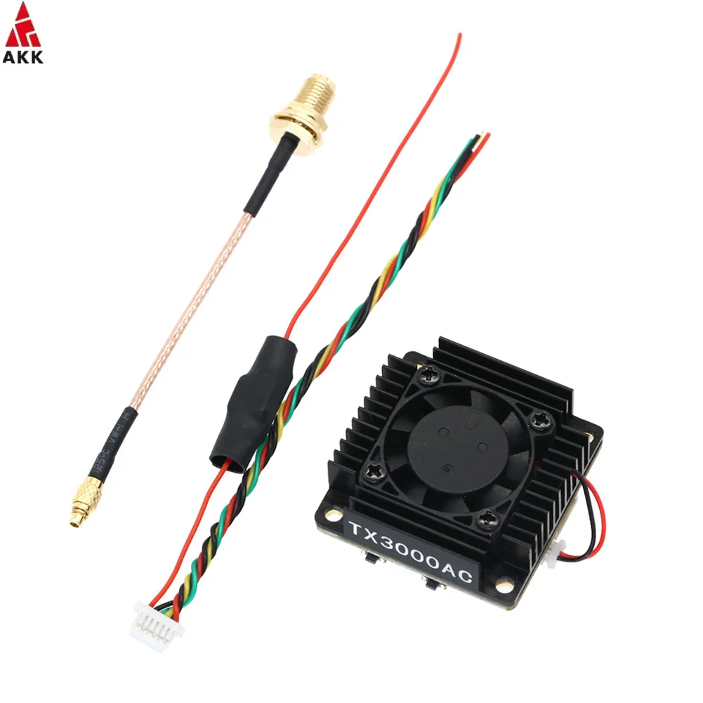 S7a6fc07b46c544599477891f4c76b52ey.webp AKK Ultra Long Range VTX 4.9G 5.8G 3W up to 20km 80CH FPV VTX Drone Video Transmission For Rc FPV Drone - Image 1
