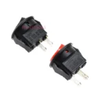 10PCS Red/Black KCD1 2PIN 15mm On/Off Round Boat Rocker Switch DC AC 3A/250V Car Dash Dashboard - Image 3