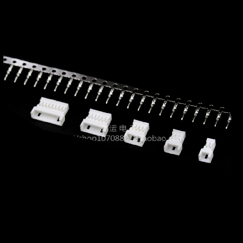 50pcs JST1.25 connector 1.25MM PITCH MALE HOUSING Plastic Shell Plug 2P/3P/4P/5P/6P/7P/8P/9P/10P/11P/12P FOR PCB BOARD jst