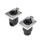 1PCS D type metal RJ45 female socket panel mounting holder adapter RJ45 female to female Network Ethernet connector for 86 panel - Image 2