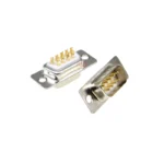 2pcs 3u Gold Plated Solid Pin Db9 Male Female Mount Serial Port Connector Solder Type d-sub Rs232 Com Connectors 9pin Adapter - Image 2