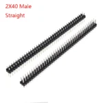 5/10Pcs 2.54mm 40 Pin 1x40 2X40 Single/Double Row Male Female 2.54 Pin Header PCB JST Connector Strip Right angle For Arduino - Image 13