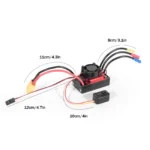 AneegFpv HG 35A 60A 80A Waterproof Sensorless Brushless ESC 2-3S 2-4S for 1/10 1/12 1/14 1/16 RC Car F540 3650 Brushless Motor - Image 3