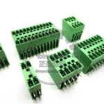 5pcs 15EDGRH 2*2/3/4/5/6/7/8 pin right angle double socket screw terminal block connector 3.81MM pitch FOR 3.81 plug 2p 3p 4p 5p