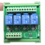 4 Channels relay module DIN Rail Mount SRD-05VDC-SL-C SRD-12VDC-SL-C SRD-24VDC-SL-C 10A 5V 12V 24V DC PNP NPN  1NO 1NC - Image 5