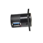 1PCS right angle D type metal usb female socket panel mounting holder adapter usb 3.0 female to female connector for 86 panel - Image 4