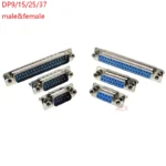 2pcs With Fixed Screw Dp9 Dp15 Dp25 Dp37 Male Female Pcb Connector Insert Plate Type d-sub Db9 Db15 Db25 Db37 9/15/25/37 Pin