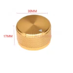 1Pcs Solid Aluminum Alloy 30 x 17mm Volume Rotary Control 6mm Dia Potentiometer Cap Knob - Image 5