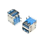5PCS DOUBLE USB 3.0 TYPE A female jack socket connector USB-A 18 PIN 90 Degrees right angle for PCB - Image 3