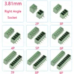 10PCS 2.54/3.81/5.08MM 2EDG 15EDG 2/3/4/5/6/7/8 Pin Screw Terminal Block Connector Pitch Plug+Straight/Curved Needle Pin Socket - Image 7