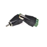 1set Rca Male Plug + Female Jack Connector With Screw Terminal Block Adapter Solderless Type For Phono Speake Audio Video Av - Image 2