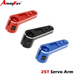 1pcs AneegFpv Metal 25T Servo Horn Servo Arm Compatible with Futaba Savox Power HD Servo for 1/8 1/10 RC Off-Road Drift Car