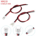 5/10PCS 51005 51006 MX 2.0mm Pitch 2P 3P 4P Pin Male Female Docking Battery Charging Cable Connection 24AWG 150MM Aircraft Model