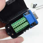 1PCS VGA VGA15 DB15 15PIN 3 ROW female plug connector to screw terminal adapter with black shell D-SUB wire cable free solder - Image 4