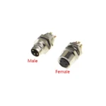 M8 waterproof sensor connector male & female plug 3/4 pin Straight type wire connector Screw Threaded coupling 3Pin/4Pin - Image 4
