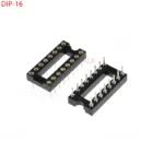 10PCS DIP16 IC ROUND HOLE SOCKET 16p DIP CHIP TEST HOLDER Adaptor 16 PIN dip-16 DIP 16PIN 2.54MM PITCH CONNECTOR