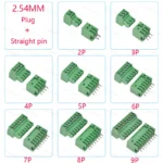 5/10Pcs 15EDG 2.54 mm KF2EDG PCB Screw Terminal Block Connector Right Angle/Straight Needle Plug Pin Header Socket 2/3/4/10 Pin - Image 9