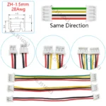 5/10Pcs JST ZH-1.5mm Pitch Male Plug Connector With Wire 100/200/300mm Cable 2/3/4/5/6/7/8/9/10P Pin Jumper Line For Arduino - Image 3