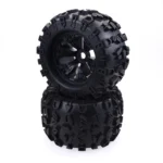 4pcs/pack 1/8 Scale 17mm Hex RC Truck Tires and Wheels Set Glued for Traxxas Maxx Tmaxx E-Revo Revo 3.3, JLB Cheetah Monster - Image 5