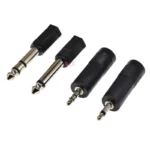 1pcs 6.35mm 6.5mm 1/4" Mono Male To 3.5mm 1/8" Female Connector 2 Pole 3 Pole Jack Audio Speaker Terminal Plug Headphone Adapter - Image 2