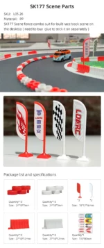 LDARC Portable Race Track Rubber Mat 160x90mm 120x60mm 240x120mm 240x240mm RC 1/76 1/64 1/58 Mini Car Track Race Accessory - Image 23