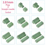 10PCS 2.54/3.81/5.08MM 2EDG 15EDG 2/3/4/5/6/7/8 Pin Screw Terminal Block Connector Pitch Plug+Straight/Curved Needle Pin Socket - Image 10