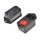 IEC320 C14 Electrical AC Socket 3 pin red LED 250V Rocker Switch 10A fuse female male inlet plug connector 2 pin socket mount - Image 10