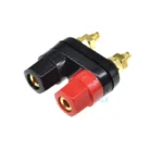 2pcs Dual Banana Plugs Couple Terminal Blocks Red Black Connector 4mm Jack Audio Amplifier Terminal Binding Post Speaker Socket - Image 2