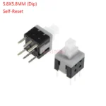 10PCS/LOT 5.8x5.8 7x7 8x8 8.5x8.5mm Self Locking / UNlock Push Tactile Power Micro Switch 6 Pin Button Switches 5.8*5.8MM 8*8MM - Image 7