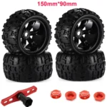 4pcs/pack 1/8 Scale 17mm Hex RC Truck Tires and Wheels Set Glued for Traxxas Maxx Tmaxx E-Revo Revo 3.3, JLB Cheetah Monster - Image 10