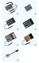 MicroZone MC7 C7 MINI 2.4G Controller Transmitter with MC8RE Receiver Radio System for RC Aircraft Drones Multirotor Helicopters - Image 26
