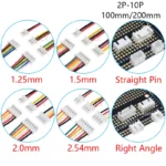 5Pcs JST-1.25mm ZH-1.5mm PH-2.0mm XH-2.54mm Male/Female Plug Connector With Wire 2/3/4/5/6/7/8/10P Pin Header Socket For Arduino