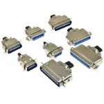 1PCS 57 Series Centronics Connector Male Female CN14/24/36/50P Ribbon Computer Printer Cable Mount Adapters with Mental Cover - Image 2