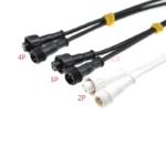 2set 20cm Ip68 Male Female Plug 2/3/4 Pin Waterproof Connector With Wire Balck White Cable 2pin 4pin 2p 4p For Led Strips Light - Image 2