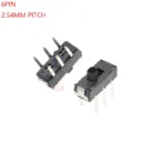 20pcs Mini Mss22d18 G2 Toggle Switch 6pin 2p2t Handle High 2mm Pitch 2.54mm Dip Slide Switches