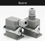 Industrial Rectangular Heavy Duty Connector HDC-HE-4/6/10/16/20/24/32/48 Core Pin 16A Waterproof Aviation Plug top and side - Image 20