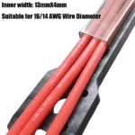 4pcs Width 14mm RC Brushless Motor Wire Cover Protection Tube Wire Shield Long 70mm 90mm 100mm 130mm For FPV Drone Model - Image 4