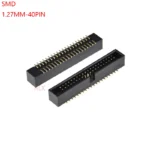 10pcs 1.27mm Pitch 6 8 10 12 14 16 20 26 30 34 40 50 60 Pin SMT SMD Male Shrouded Box Header IDC Connector - Image 3