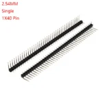 10pcs 1X40 2X40 40Pin 80Pin 2.54MM Right Angle Single Row Pin Head Male 90 Degree Connector Double Row Pin Header For Arduino - Image 7