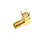 10pcs sma-kwe Rf Adapter Male Plug Right Angle 90 Degree Antenna  Connector Pcb Mount Thru Hole - Image 3