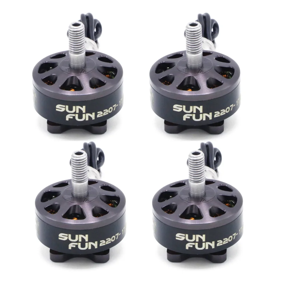 S8a304eb6ce114a4483ce0aa982ad361dY.webp 4pcs SUN FUN 2207 1750KV 2450KV 2750KV CW Thread FPV Racing Brushless Motor For RC Drone Quadcopter Spare Parts - Image 1